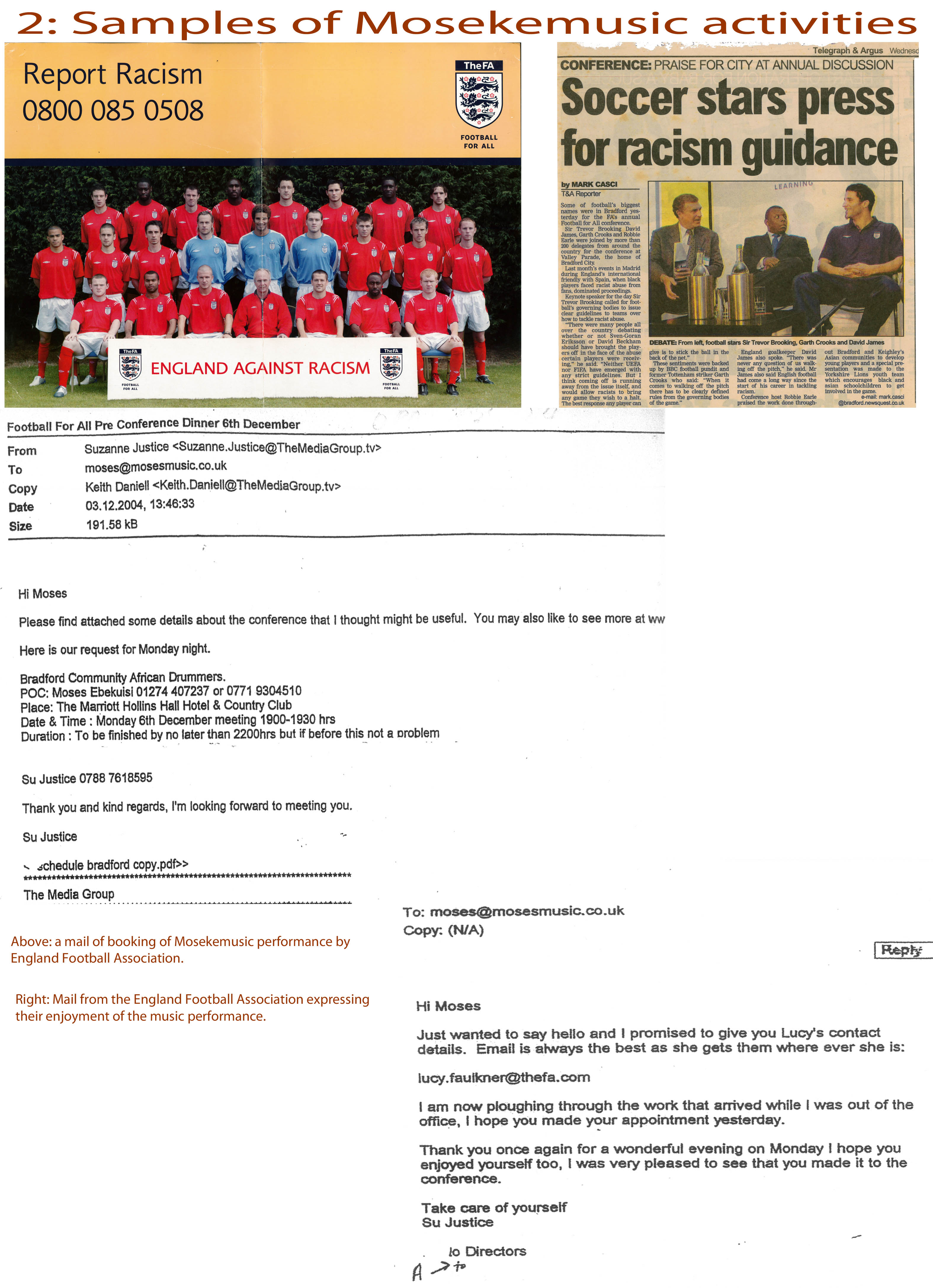 England football moses ekebusi music testimony