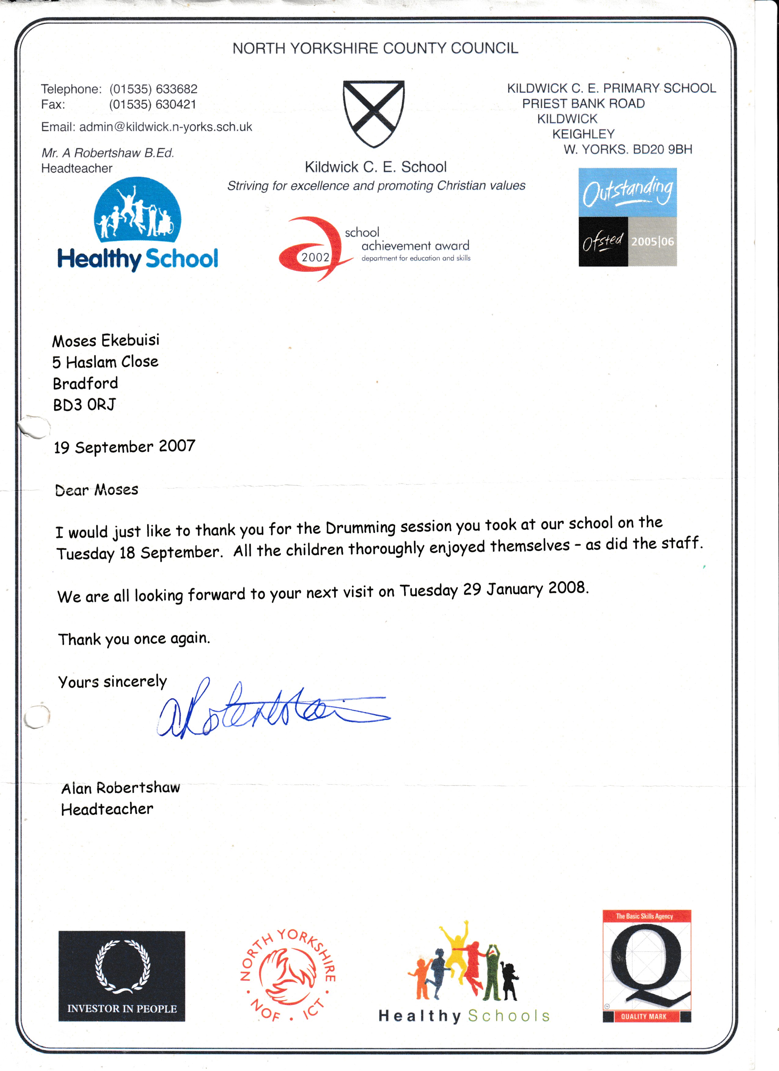 moses ekebuisi african drumming workshops testimonial